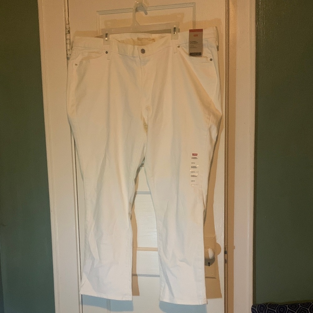 Levi's Women's Straight Leg White Jeans